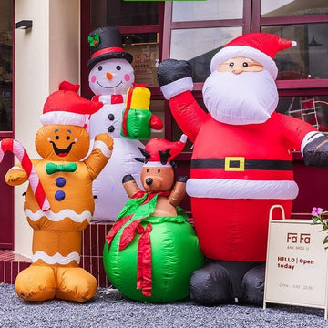Christmas Inflation Model Luminous Outdoor Decoration Scene Layout Ornaments