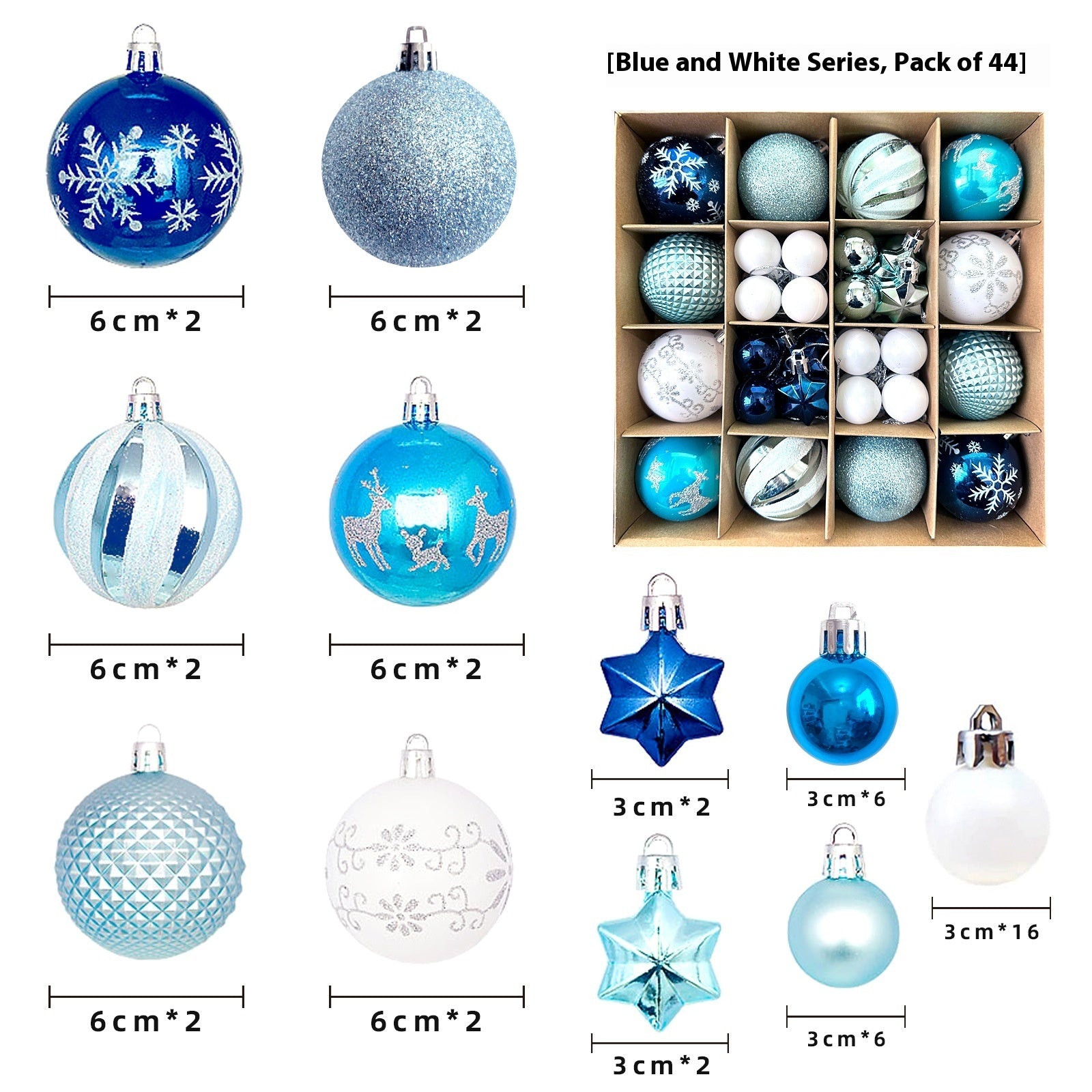 Christmas Decoration Pendant Electroplating Ball Plastic Ball Special-shaped Painted Gift