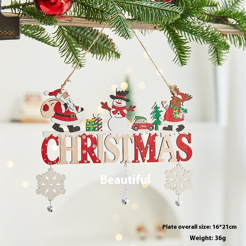 Wooden English Letter Card Ornaments
