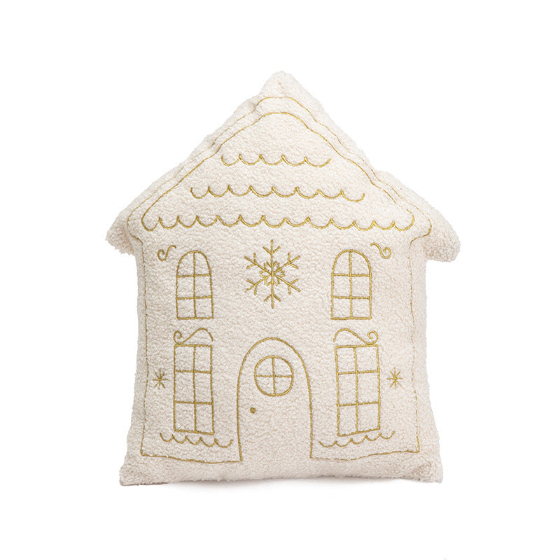 Christmas Pillow Embroidered Cushion