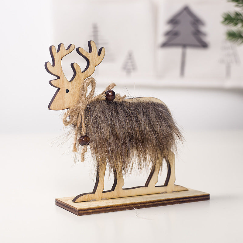 Wooden Felt Christmas Decorations Creative Furnishings Ornaments