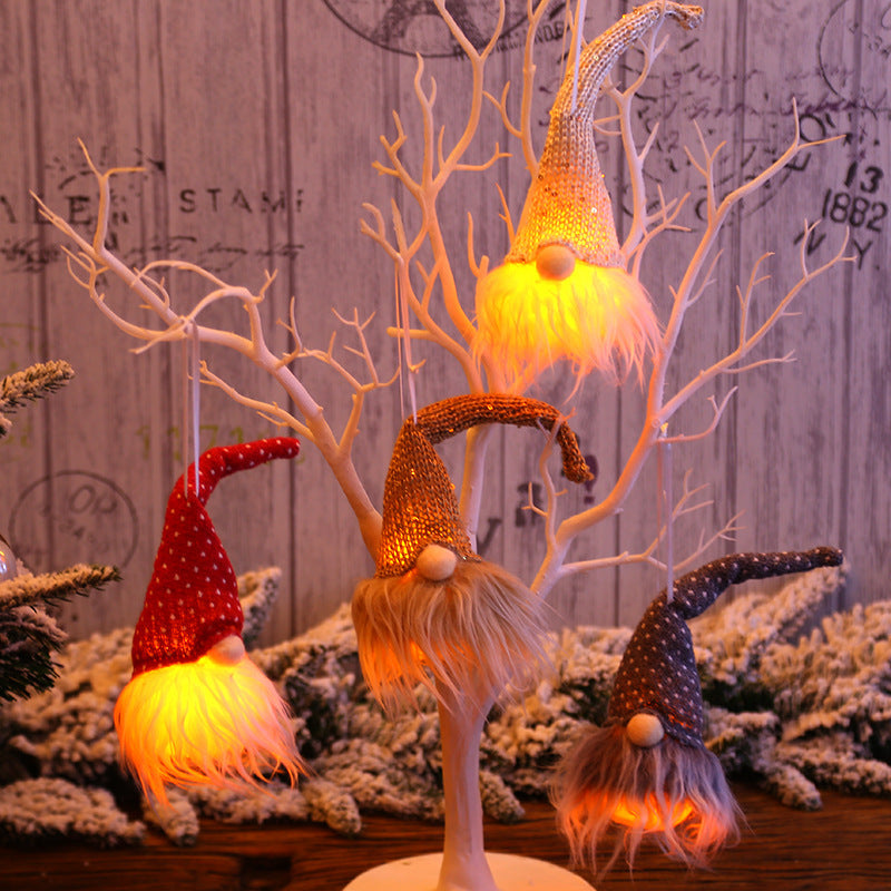Christmas Forester Gnome LED Doll Light Tree