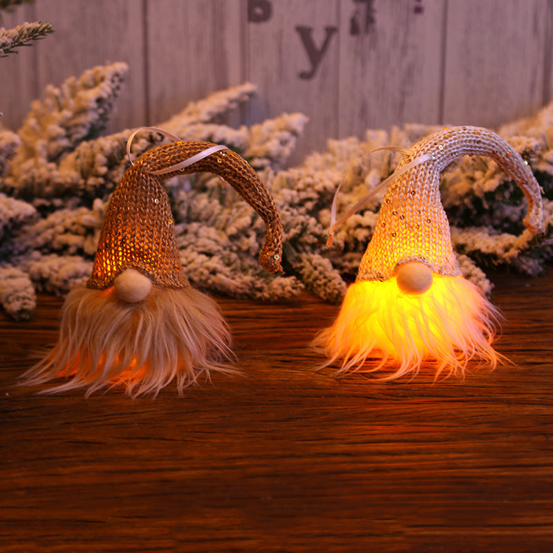Christmas Forester Gnome LED Doll Light Tree