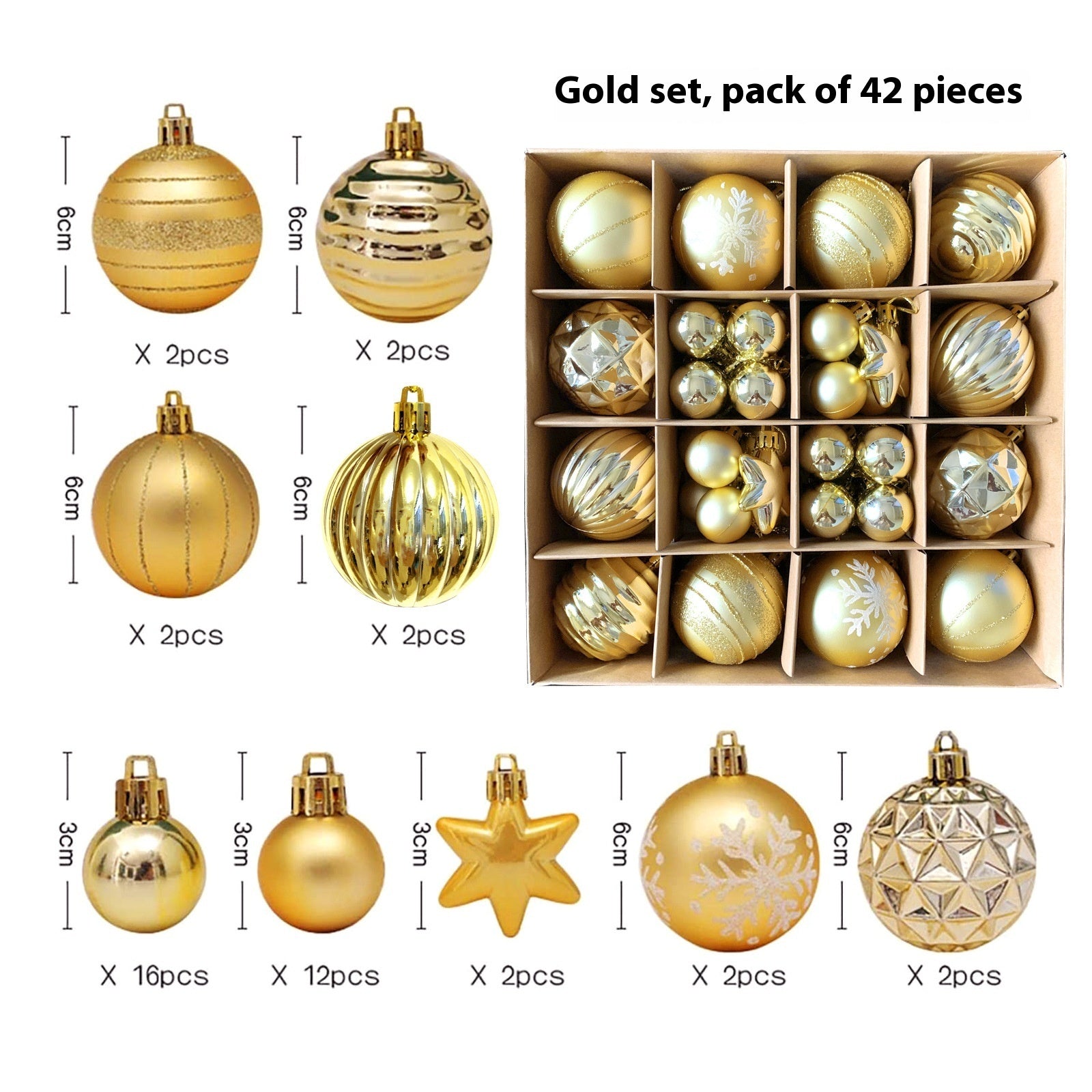 Christmas Decoration Pendant Electroplating Ball Plastic Ball Special-shaped Painted Gift