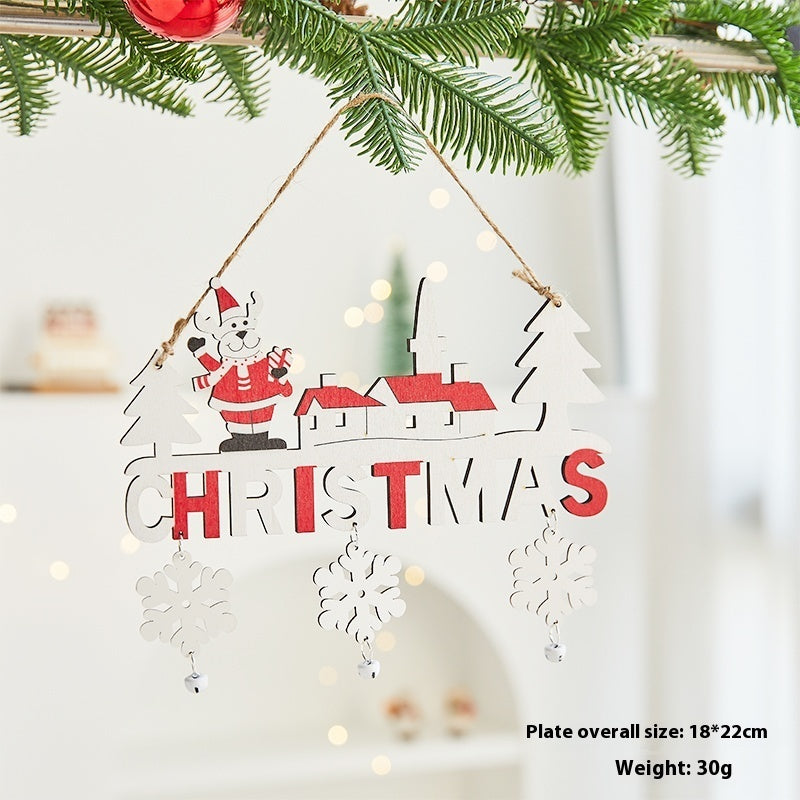 Wooden English Letter Card Ornaments