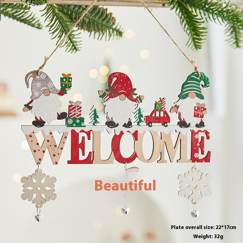 Wooden English Letter Card Ornaments