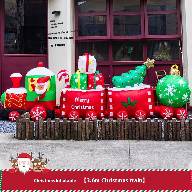 Christmas Inflation Model Luminous Outdoor Decoration Scene Layout Ornaments