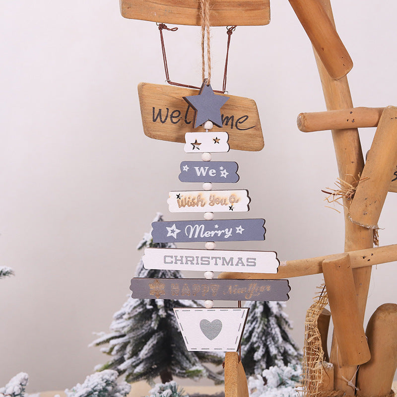 Tree Wooden Christmas Ornaments