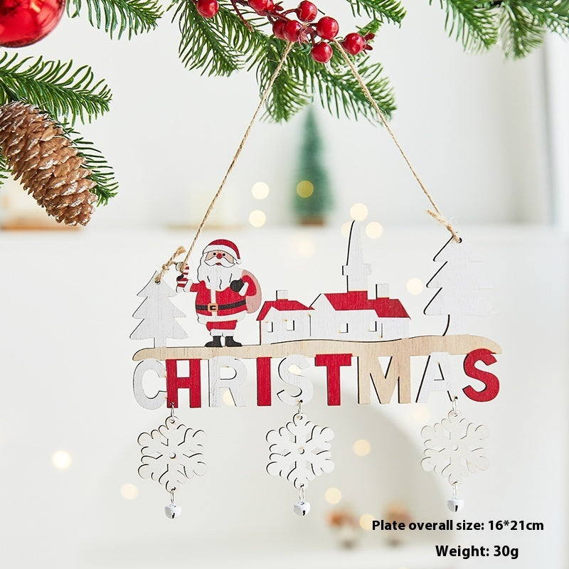 Wooden English Letter Card Ornaments