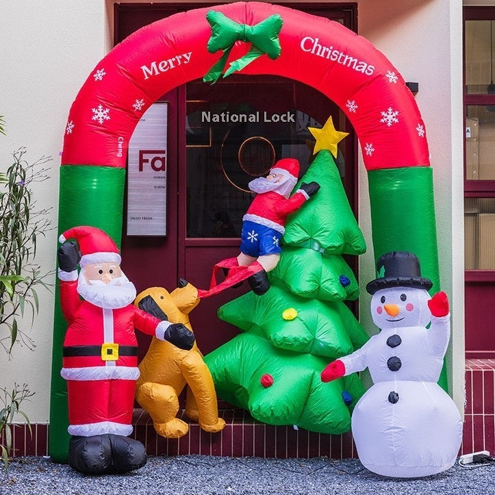 Christmas Inflation Model Luminous Outdoor Decoration Scene Layout Ornaments