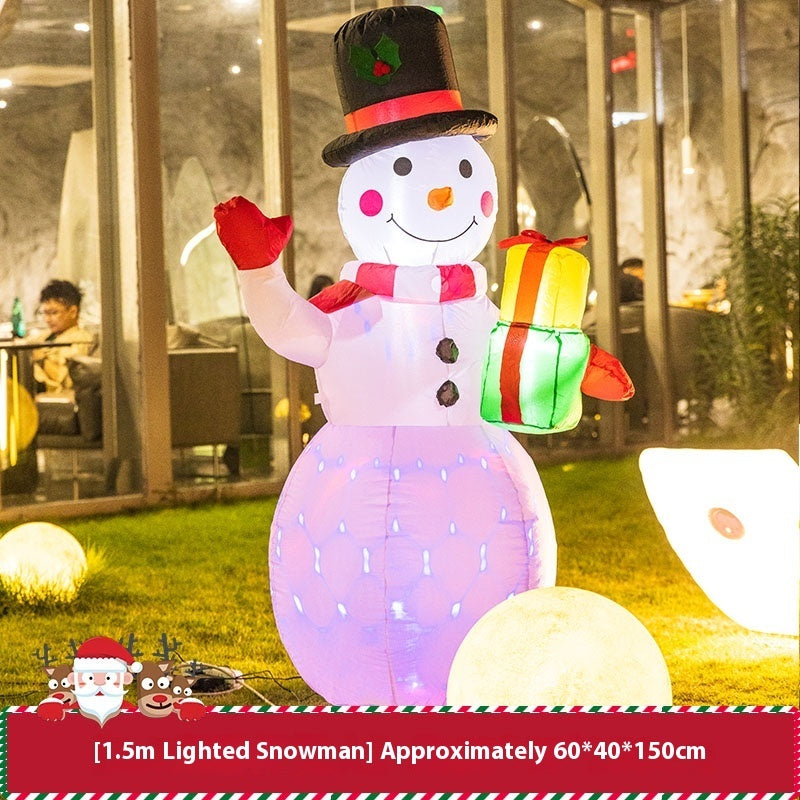 Christmas Inflation Model Luminous Outdoor Decoration Scene Layout Ornaments