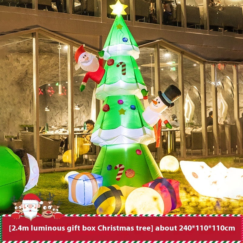 Christmas Inflation Model Luminous Outdoor Decoration Scene Layout Ornaments