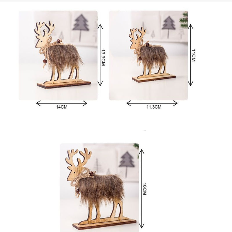 Wooden Felt Christmas Decorations Creative Furnishings Ornaments