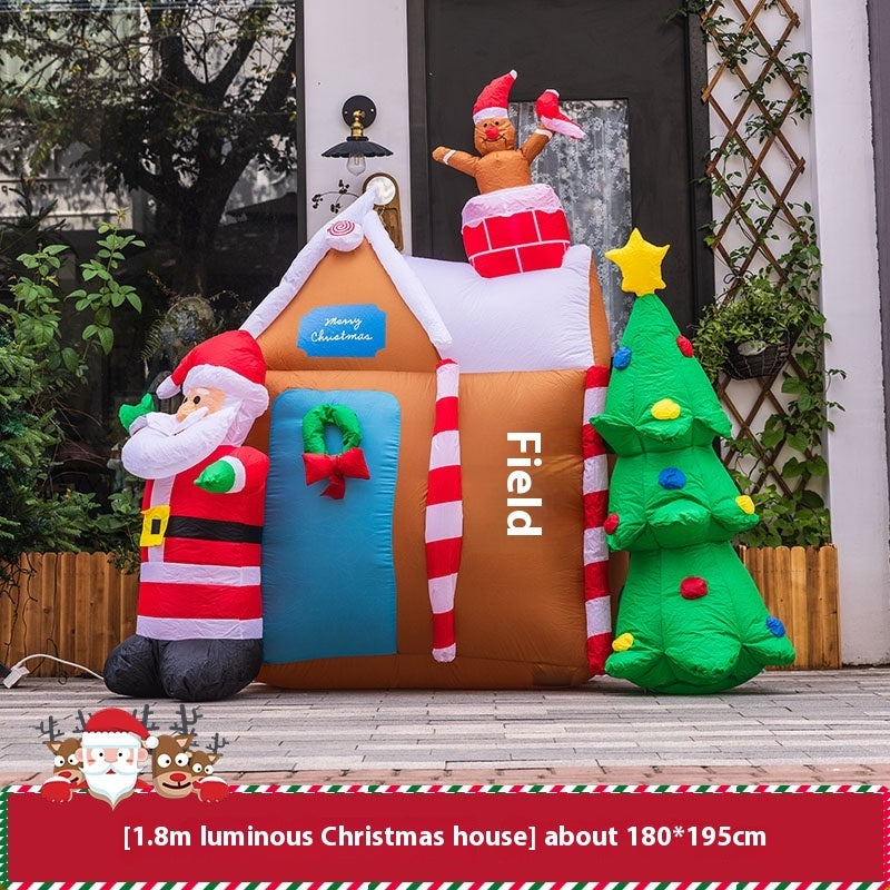 Christmas Inflation Model Luminous Outdoor Decoration Scene Layout Ornaments