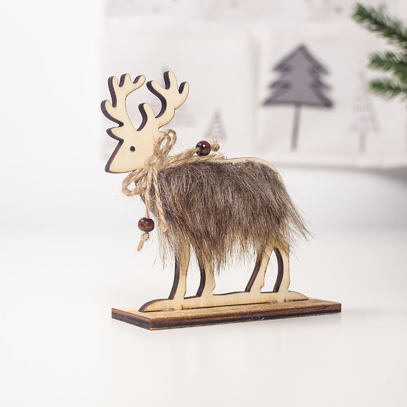Wooden Felt Christmas Decorations Creative Furnishings Ornaments