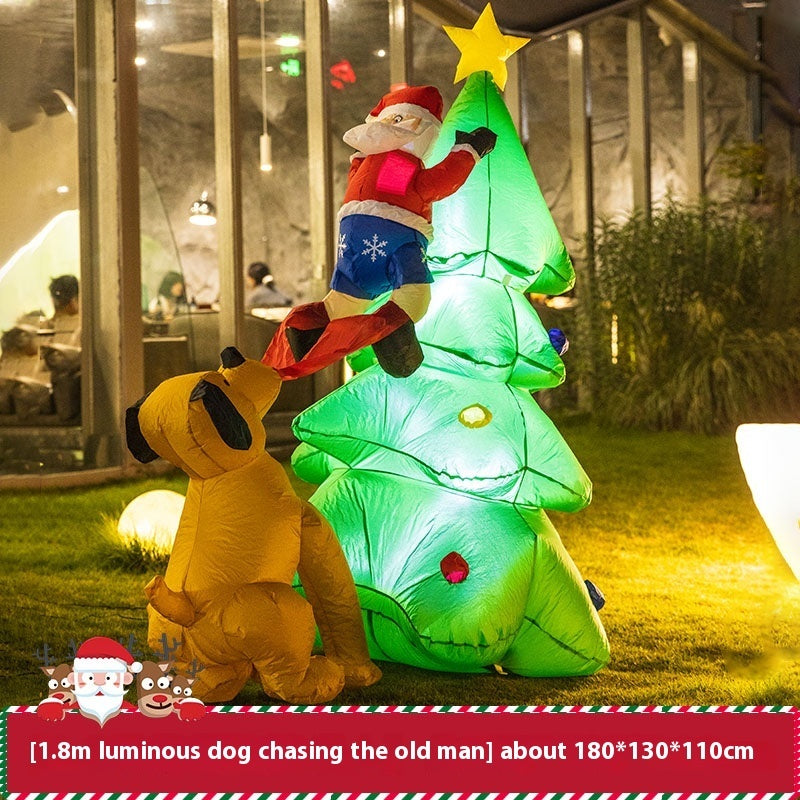 Christmas Inflation Model Luminous Outdoor Decoration Scene Layout Ornaments