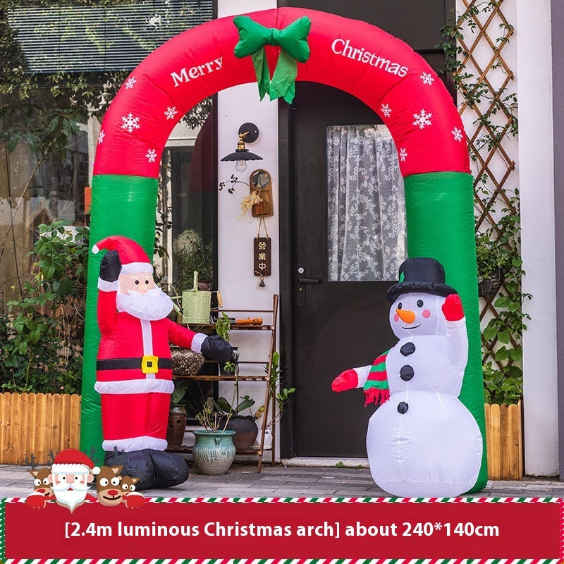 Christmas Inflation Model Luminous Outdoor Decoration Scene Layout Ornaments