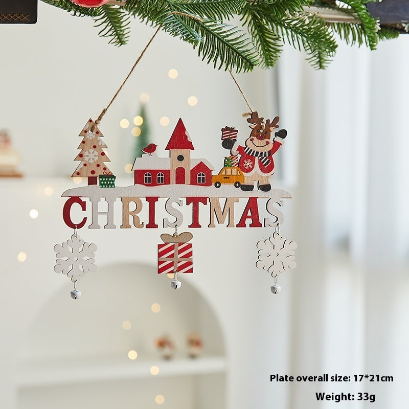 Wooden English Letter Card Ornaments